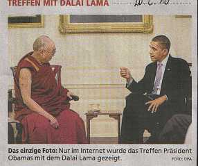 Obama im Gespräch mit dem Dalai Lama