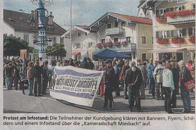 Demonstration in Miesbach